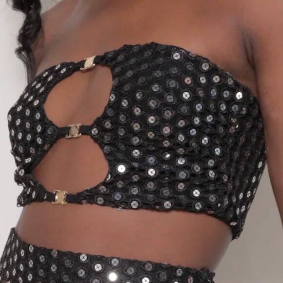 Quinn Crop Top in Mirror - Picture 2 of 2